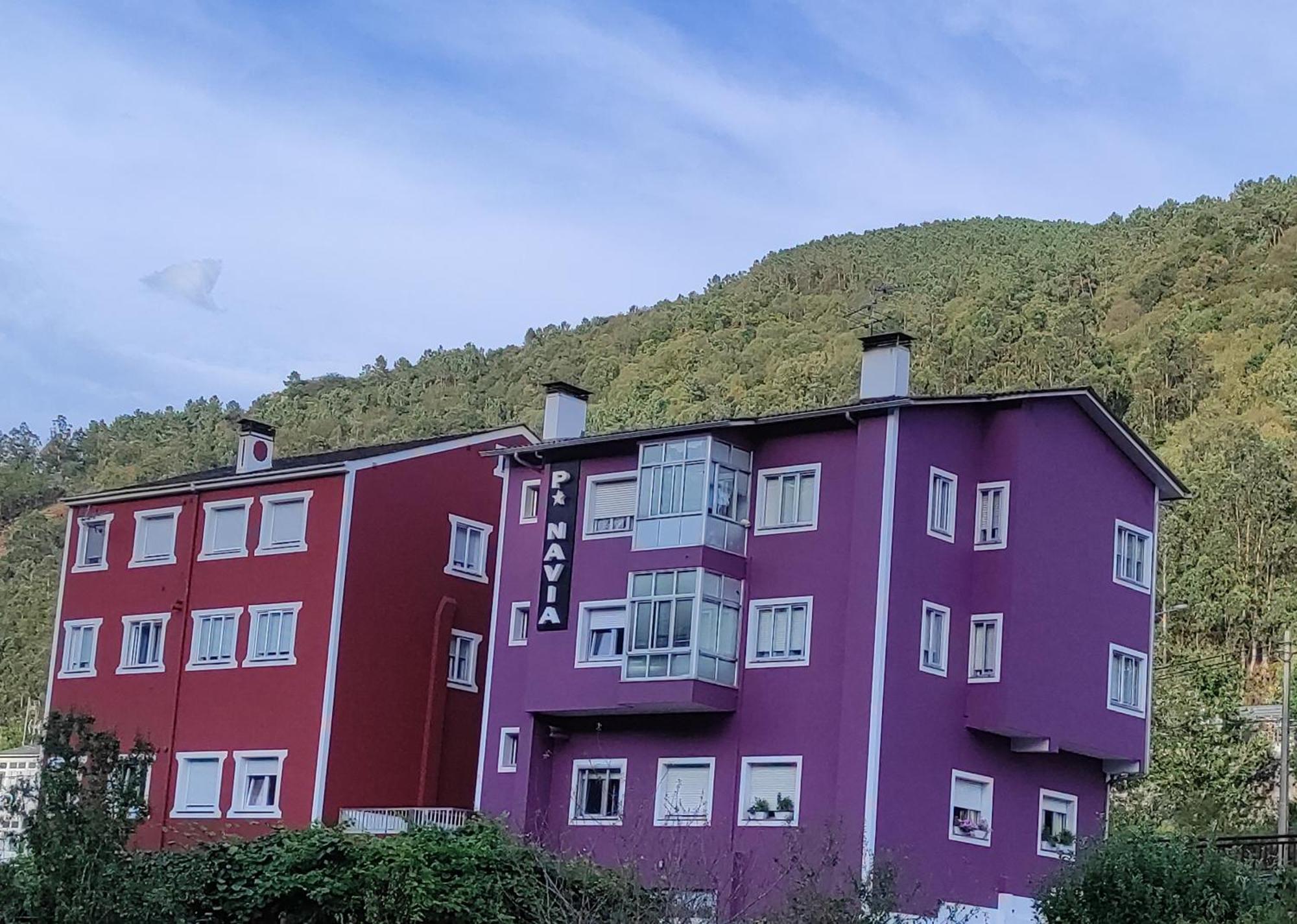 Pension Navia A Pontenova Bagian luar foto